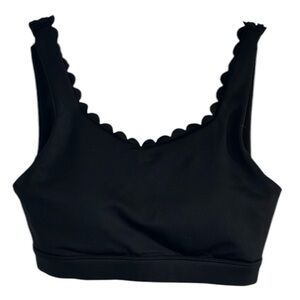 Black Scalloped Edge Bralette‎